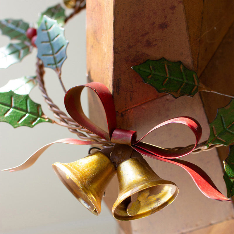 Reindeer Rustic Metal Cubic Sculpture