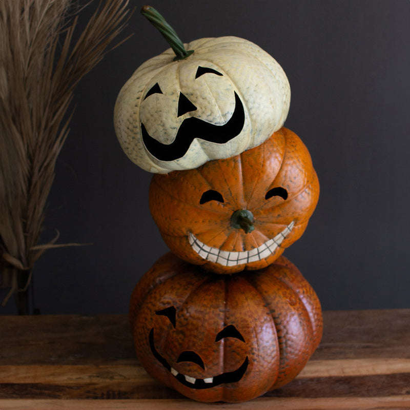 Stacking Jack-O-Lantern Sculpture