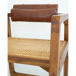 Bent Teak Arm Chair