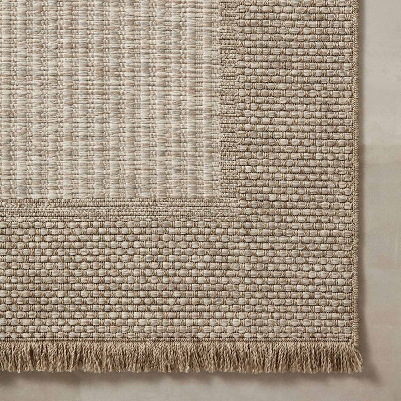 Loloi II Dawn Natural Border Indoor/Outdoor Rug