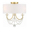 Crystorama Delilah Semi Flush Ceiling Mount