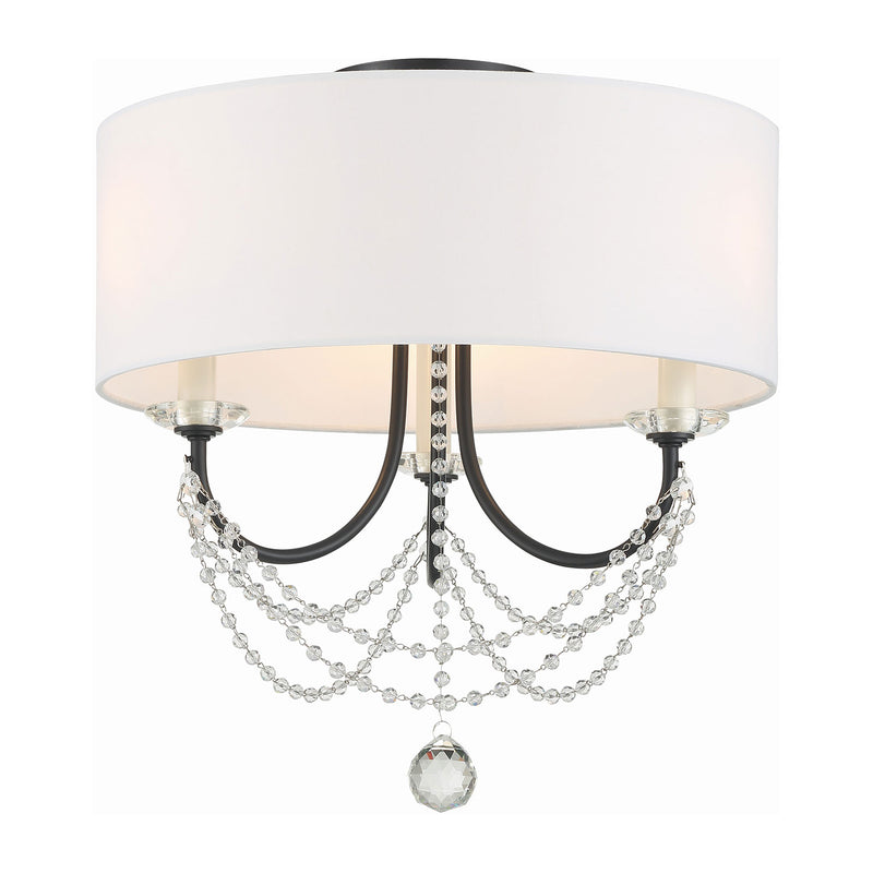 Crystorama Delilah Semi Flush Ceiling Mount