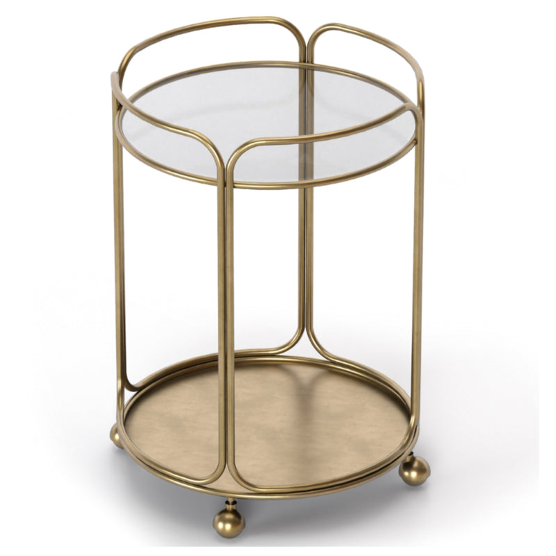 Union Home Radius Round Bar Cart