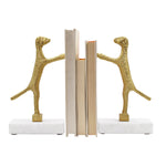 Worlds Away Dog Bookend Set