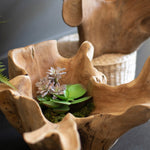 Blooming Teak Root Bowl