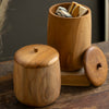 Teak Wood Canister Set of 2