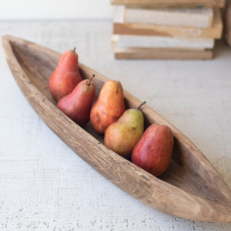 Teak Recycled Wood Vessel