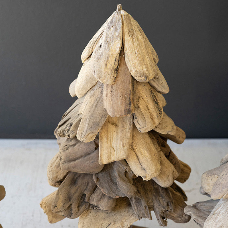 Three Driftwood Christmas Tree Tabletop Accent