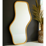 Wavy Rattan Large Floor Mirror