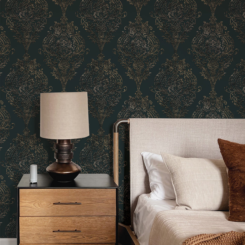 Tempaper & Co Estate Damask Non-Pasted Wallpaper