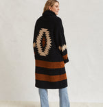 Kashwere Aztec Shawl Collar Coat