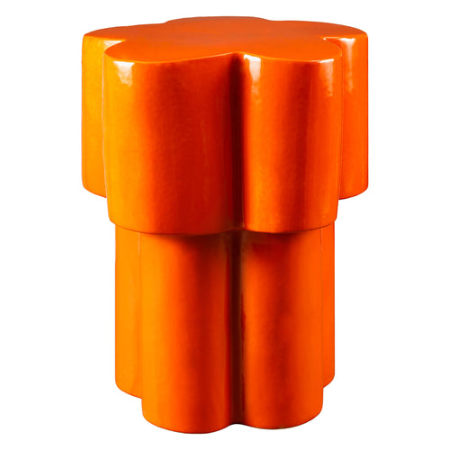 Falkland Road Orange Garden Stool