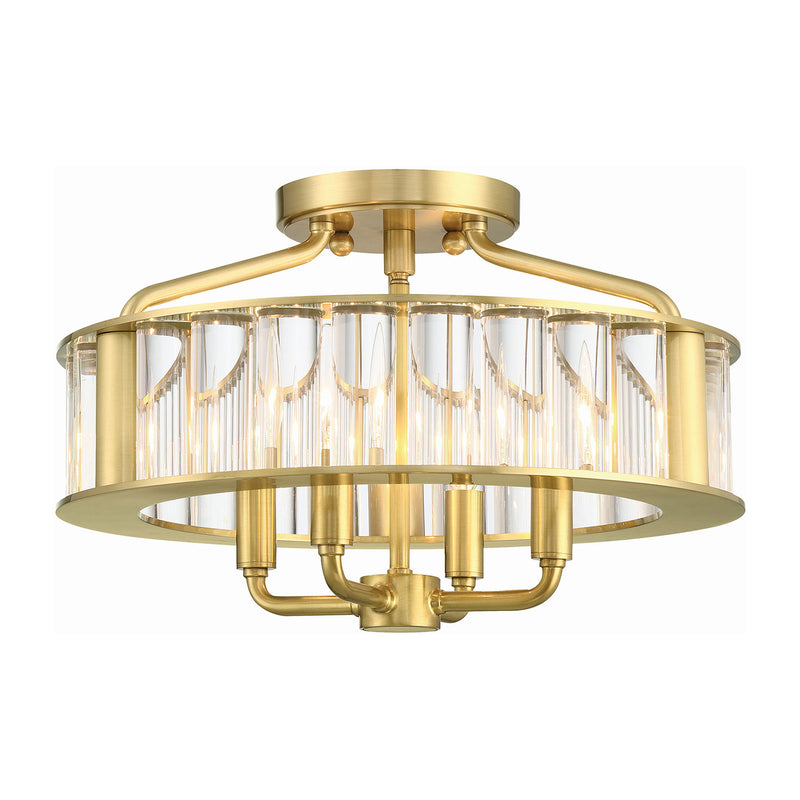 Libby Langdon for Crystorama Farris Semi Flush Ceiling Mount