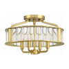 Libby Langdon for Crystorama Farris Semi Flush Ceiling Mount