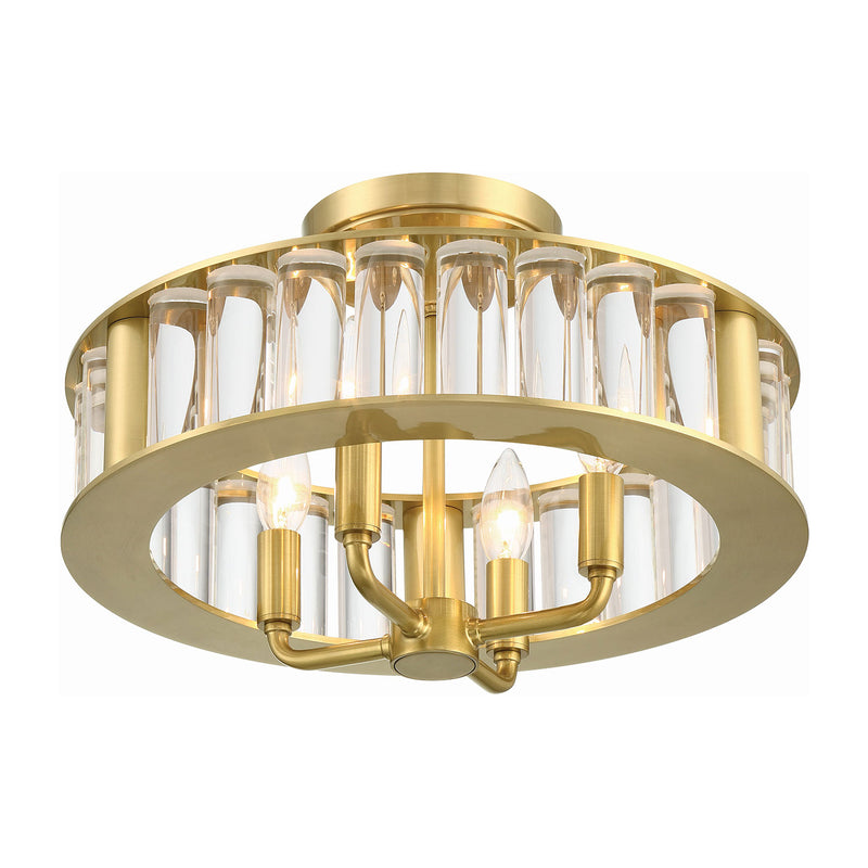 Libby Langdon for Crystorama Farris Semi Flush Ceiling Mount