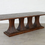 Etu Home Camden Pedestal Rectangle Dining Table