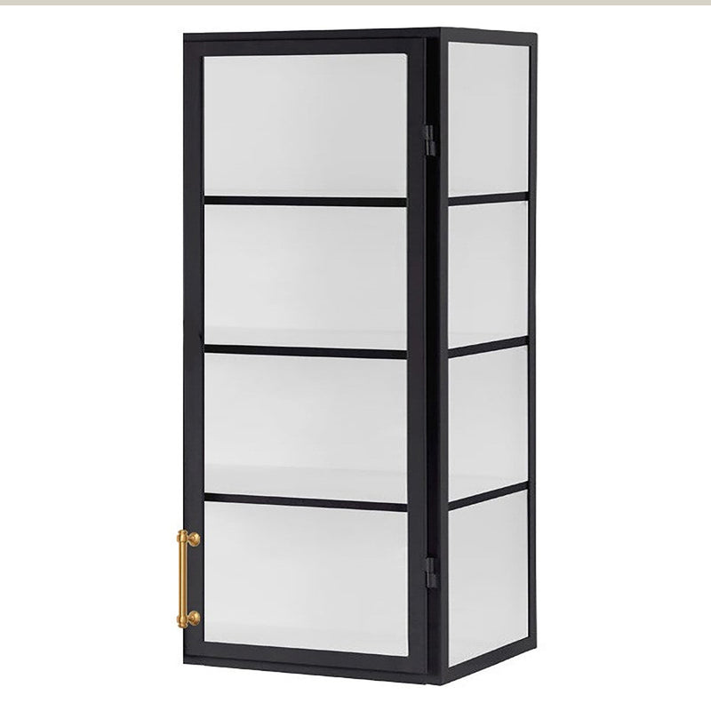 Etu Home 24inch Wall Hanging Glass Display Cabinet