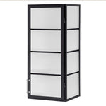 Etu Home 24inch Wall Hanging Glass Display Cabinet