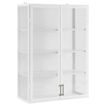 Etu Home 36inch Wall Hanging Glass Display Cabinet