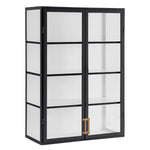 Etu Home 36inch Wall Hanging Glass Display Cabinet