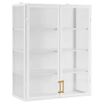 Etu Home 48inch Wall Hanging Glass Display Cabinet