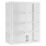 Etu Home 48inch Wall Hanging Glass Display Cabinet