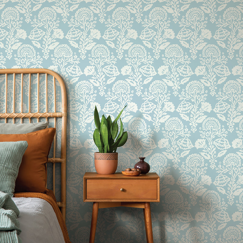 Tempaper & Co Floral Damask Peel & Stick Wallpaper