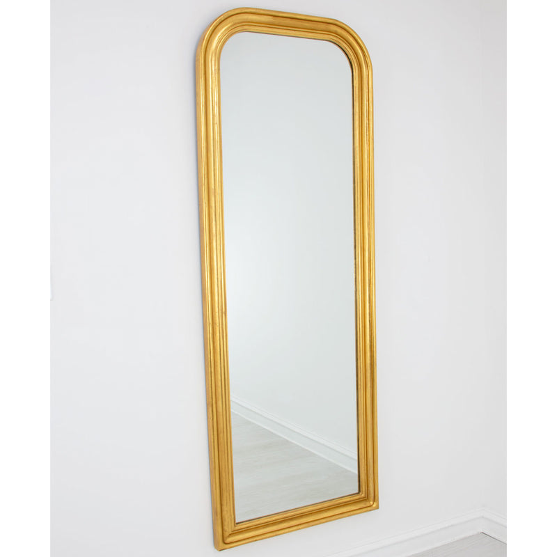 Gold Slim Rounded Full Mirror