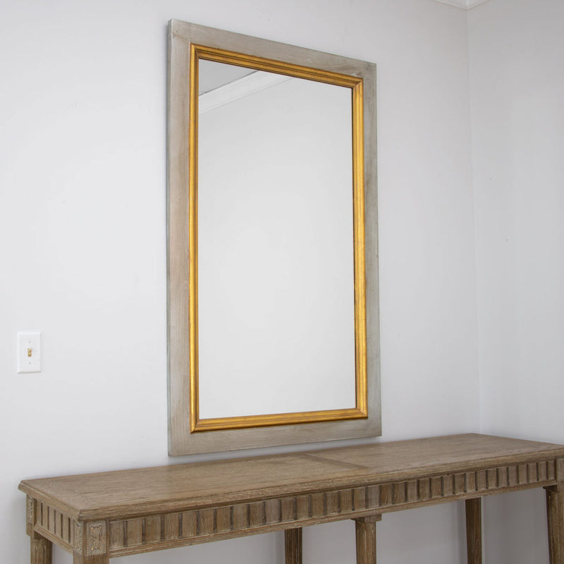 Silver and Gold Wall Mirror