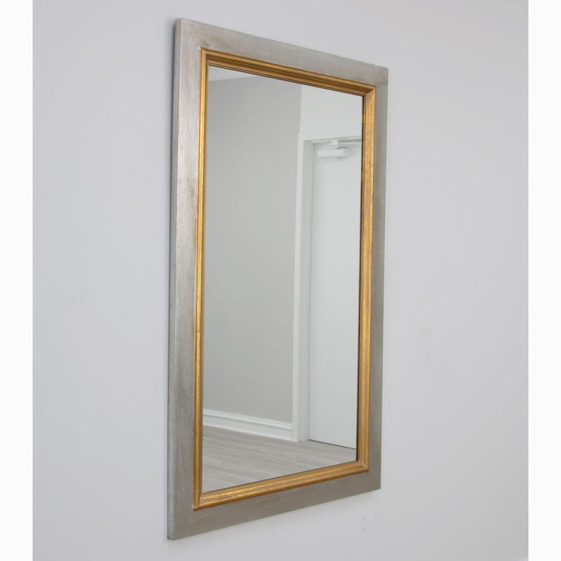 Silver and Gold Wall Mirror