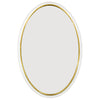 White and Gold Oval Wall Mirror