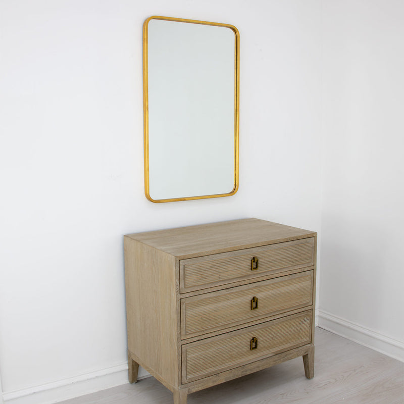 Rounded Corner Rectangular Wall Mirror