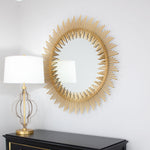 Sunburst Round Wall Mirror