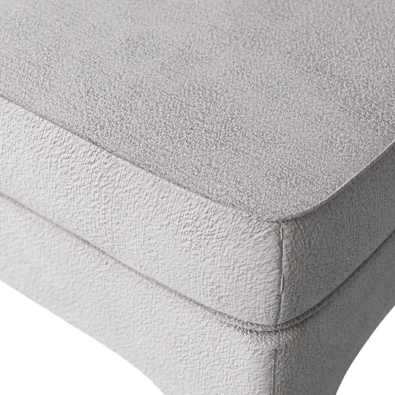 Arteriors Ava Stone Boucle Ottoman