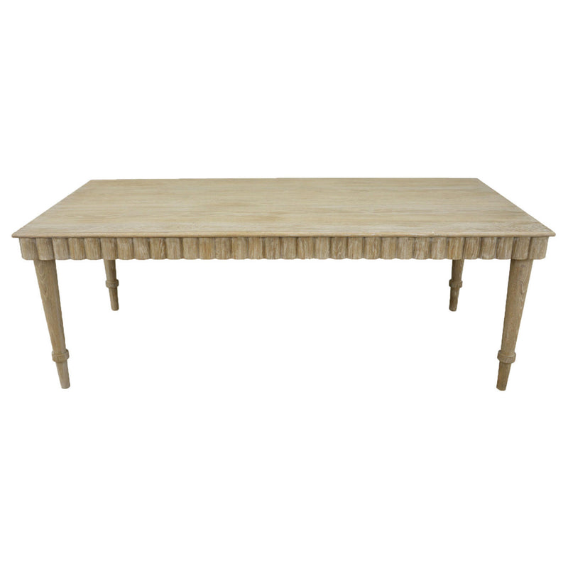 Carved Natural Dining Table