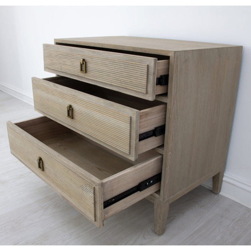 Kayla Small Fluted Oak Chest