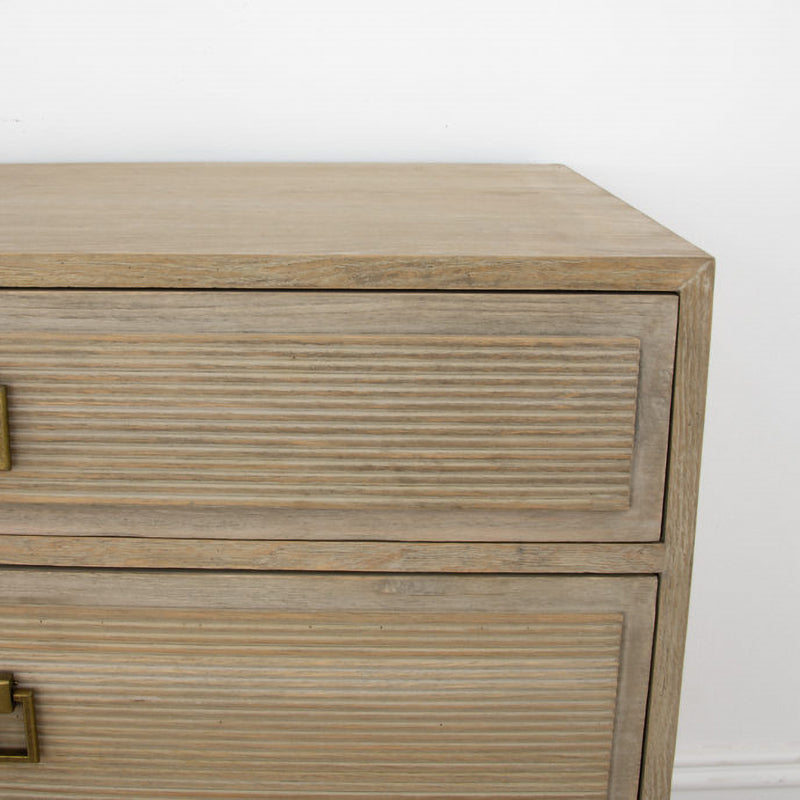 Kayla Small Fluted Oak Chest