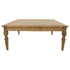 Raw Oak Square Coffee Table