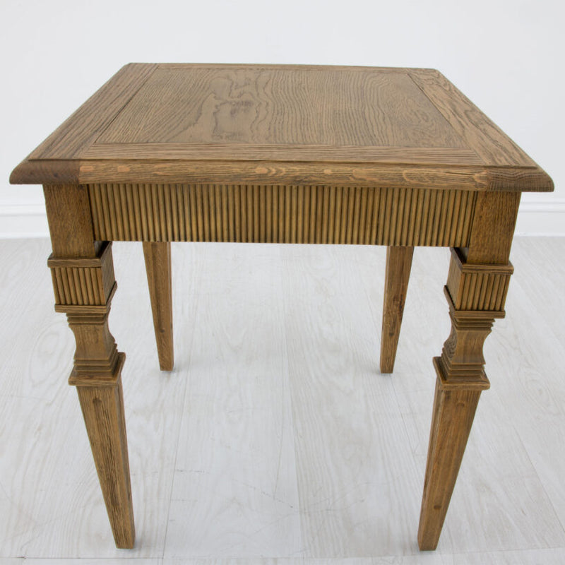 Raw Oak Side Table