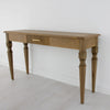 Raw Oak Console Table