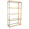 Transitional Modern Gold Bookcase