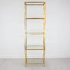 Transitional Modern Gold Bookcase