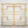 Five Shelf Gold Bookcase