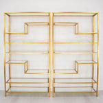 Five Shelf Gold Bookcase