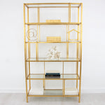 Gold Modern Bookcase