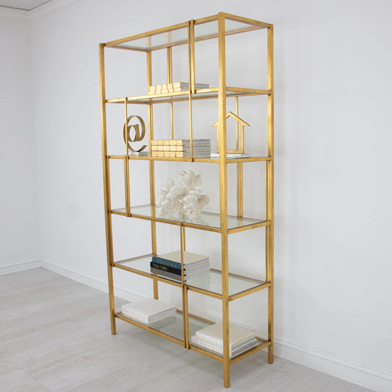 Gold Modern Bookcase