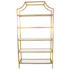 Scalloped Gold Bookcase