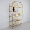 Scalloped Gold Bookcase