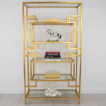 Kim Gold Large Bookcase