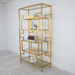 Kim Gold Large Bookcase